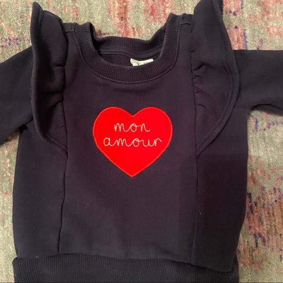 Janie and Jack ruffle sweatshirt - Picture 2 of 3